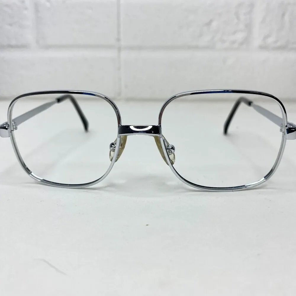 Luxottica Silver Frames‎ Joy Boys Silver Rectangular Full Rim 48-18-135 H2654